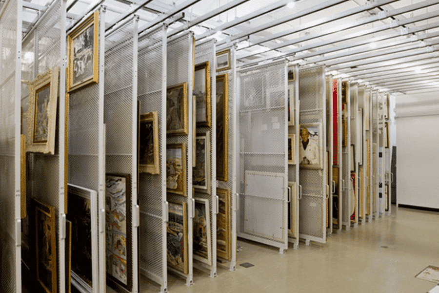 Système de rangement modulaire pour tableaux et réserves de musée